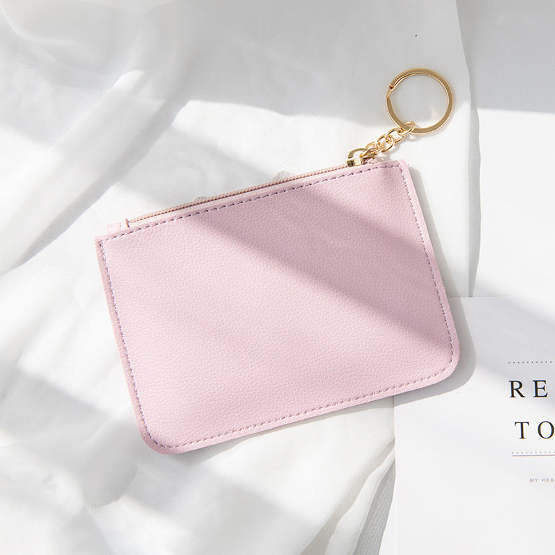 Wholesale PU Owl Thin Multifunctional Coin Purse Keychain